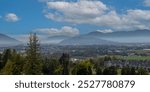 aerial view of Chilliwack, British Columbia, Canada