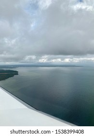 An Aerial View Of The Choctawhatchee Bay In The Florida Panhandle