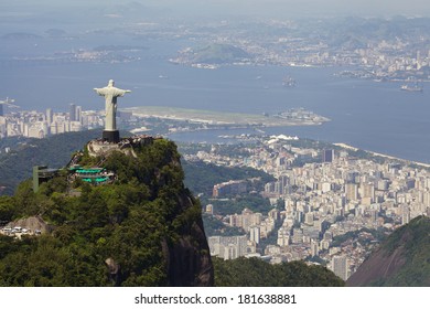 Aerial view of Christ Redeemer