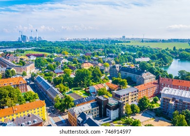 Aerial View Christiania Neighborhood Copenhagen Denmark Stock Photo ...