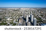 Aerial view of the city of Cordoba, Argentina