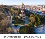 Aerial view of City of Haskovo, Bulgaria