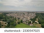 Aerial view of city of Larissa