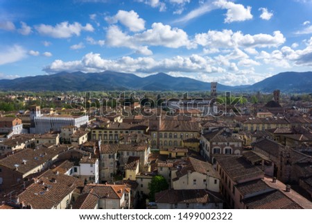 Similar – Image, Stock Photo View of the roofs of Verona from Torre dei Lamberti