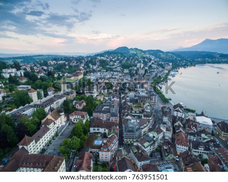 Similar – View of Lake Lucerne from Niederbauen