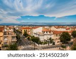 Aerial view of the city of Perpignan from the Palace of the Kings of Majorca