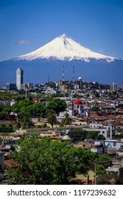 Aerial View Of The City Puebla, Mexico