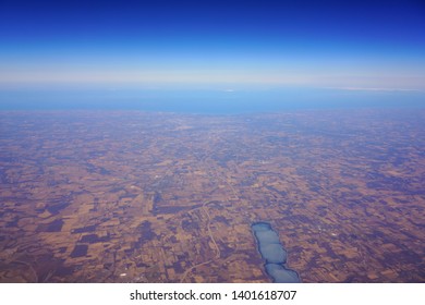 Aerial View Of The City Of Rochester In Upstate New York