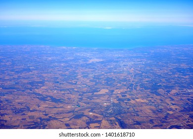 Aerial View Of The City Of Rochester In Upstate New York