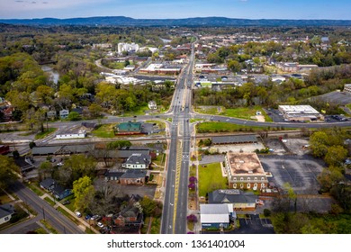 Aerial View Of City Of Rome Georgia