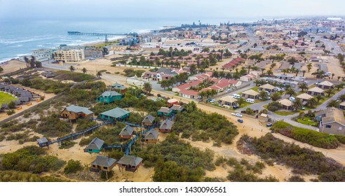 Aerial View, City Swakopmund, Namibia