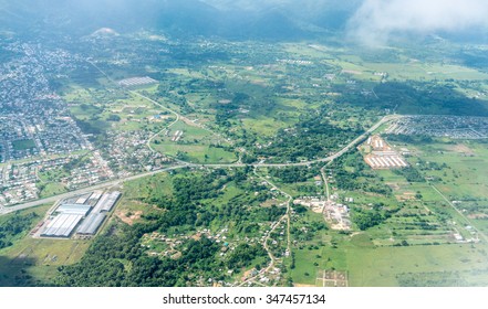 Aerial View Of Cityscape, Trinidad, Trinidad And Tobago