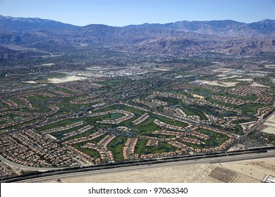 Aerial View Of Coachella Valley, California