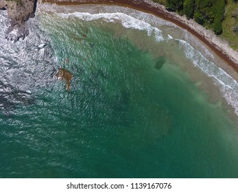 Aerial View Of Coast At Saint Lucia Island, Caribbean Sea