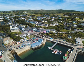 Aerial View Of The Coastal Village Of Baltimore, West Cork In Ireland.