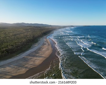 Aerial View Of Coffs Harbour Beach In NSW