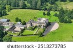 Aerial View of Colebrooke House in County Fermanagh Northern Ireland 