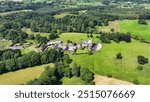 Aerial View of Colebrooke House in County Fermanagh Northern Ireland 