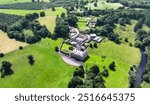 Aerial View of Colebrooke House in County Fermanagh Northern Ireland 