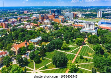 Aerial View Of Columbus Ohio USA