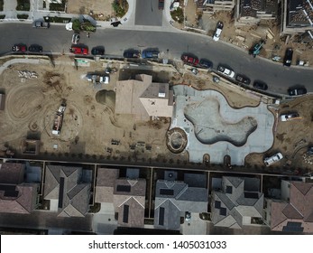 Aerial View Of A Community Rec Center