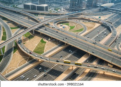 Aerial View Of Complex Highway Junction