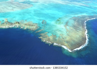 Aerial View of Coral Reef in New Caledonia Lagoon - Powered by Shutterstock