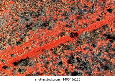 Aerial View Of Country In Northern Territory  Central Australia