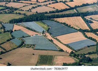 Aerial View Of Countryside At Mazières-en-Gâtine In The Deux Sèvres In France