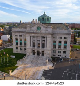 Aerial view of the court house in Jersey City, New Jersey