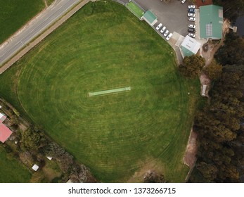 Aerial View Of A Cricket Oval - Sports Field 