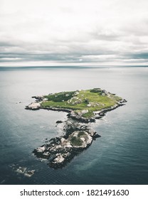 Aerial view of Dalkey Island