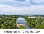 Aerial view of Daphne, Alabama in April