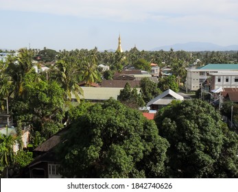 Aerial View Of Dawei Township, Myanmar.