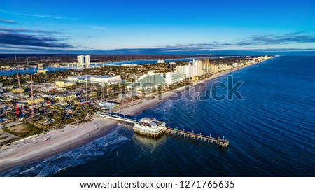 Aerial View of Daytona Beach, Florida FL