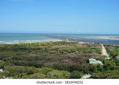 Aerial View Of Daytona Beach And Halifax River