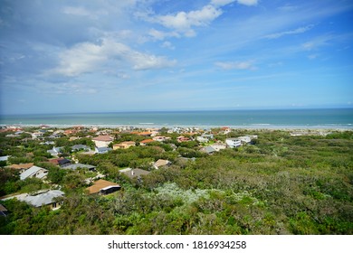 Aerial View Of Daytona Beach And Halifax River