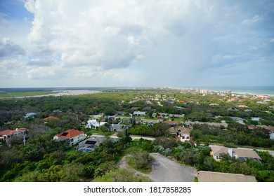 Aerial View Of Daytona Beach And Halifax River