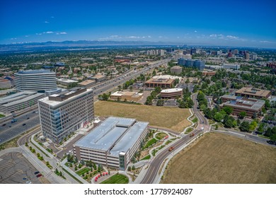 Aerial View Of Denver Suburb Of Aurora, Colorado