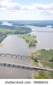 Aerial View Des Prairies River Near 58686016 Shutterstock   Aerial View Des Prairies River 260nw 58686016 