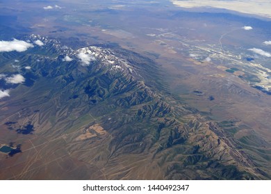 Aerial View Of Deseret Peak, A Mountain In Utah.