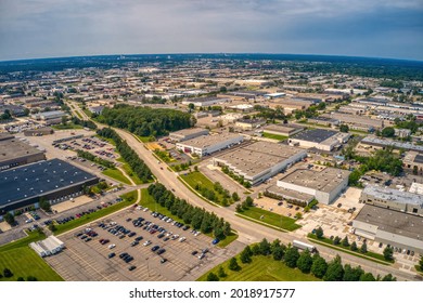 Aerial View of the Detroit Suburb of Warren, Michigan