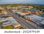 Aerial View of the DFW Suburb of Grand Prairie, Texas during Summer