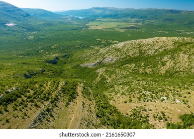 Aerial View Of The Dinara Mountain In Croatia