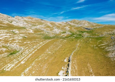 Aerial View Of The Dinara Mountain In Croatia