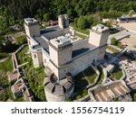 Aerial view to Diosgyor castle in the city of Miskolc, Hungary