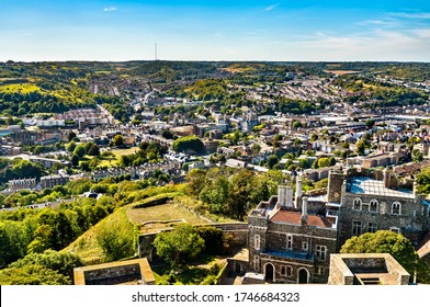 Aerial View Of Dover, A Town In Kent, South East England