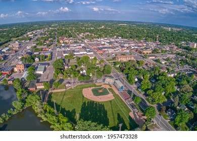 Aerial View Of Downtown Alexandria, Minnesota