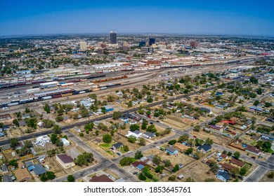 Aerial View Downtown Amarillo Texas Summer Stock Photo 1853645761 