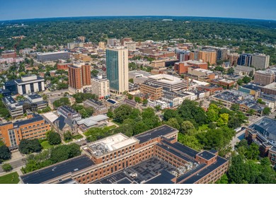 Aerial View of Downtown Ann Arbor, Michigan in Summer - Shutterstock ID 2018247239